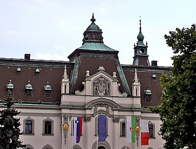 Flags & Building