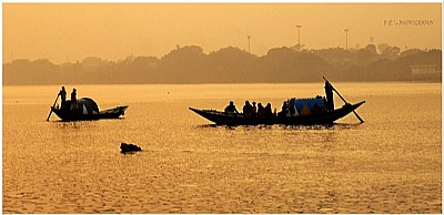 Boats in Golden River...