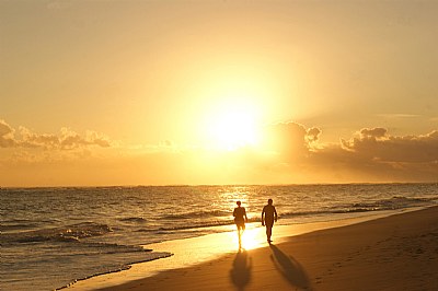 Early morning at the beach