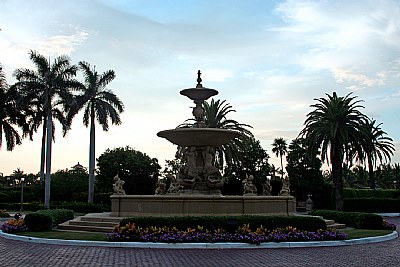 Fountain & Sunset