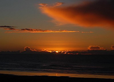 Sunset At Clam Beach