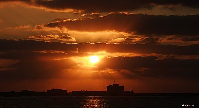 sunset over alex - east harbor