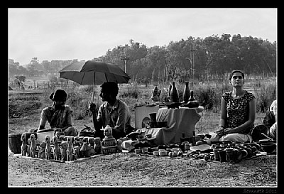 At 'Sonajhurir Haat' (Market at Sonajhuri), Santiniketan (Bolpur)