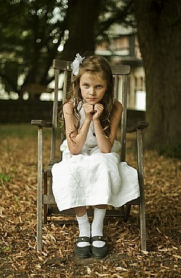 girl on the chair