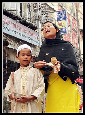 Street Beggar Lady