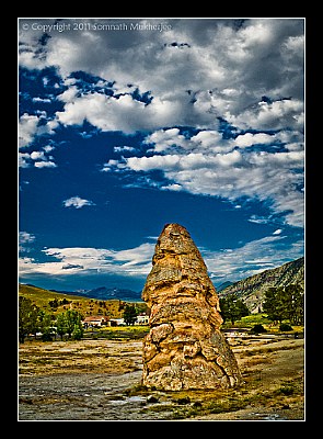 Liberty Cap, Mammoth Hot Springs, Yellowstone National Park