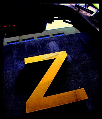 abstract letter  " Z "