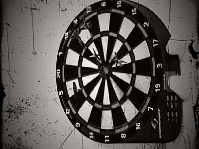 Darts on the wall