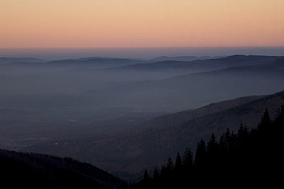 (dusk from above)