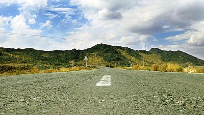 road near the village