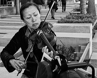 Practicing the Violin