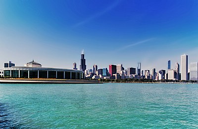 Chicago off of Lake Michigan