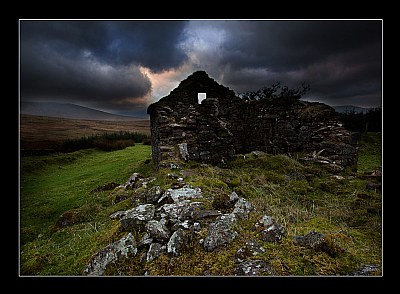 Old Ruin at  Sunset