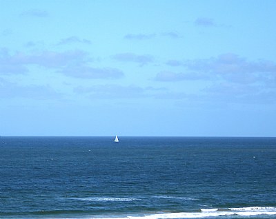 Sailboat & Blue Sea