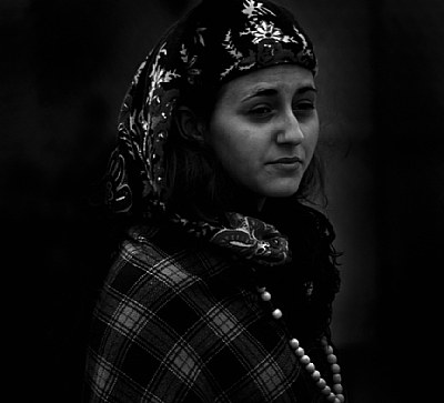 godly woman at the procession