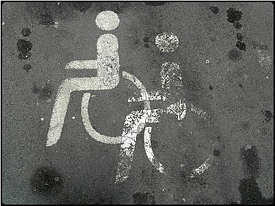 handicapped parking lot