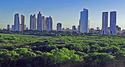 Green &  Distant City