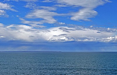 Distant Coast & Clouds