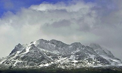 Sky, Clouds & Mountain