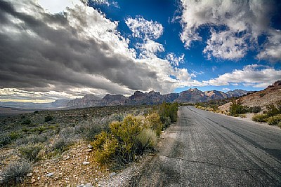 The road to red rock