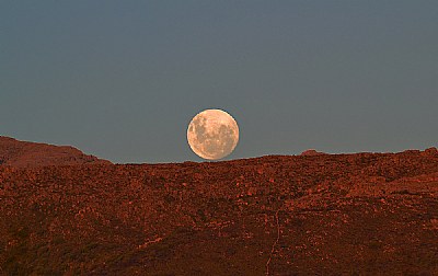 Red mountain silver moon