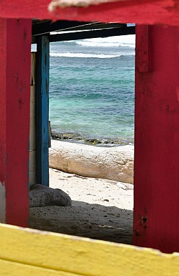 The Sea Through an Abandoned Doorway