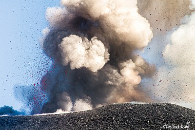Etna's Eruption last day  last day