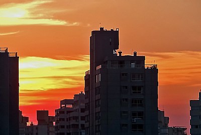 Sunset & Building