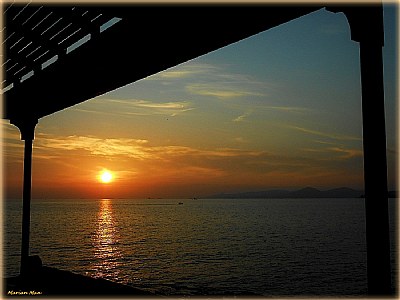 framed sunset....