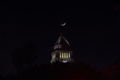" Moon Over City Hall"