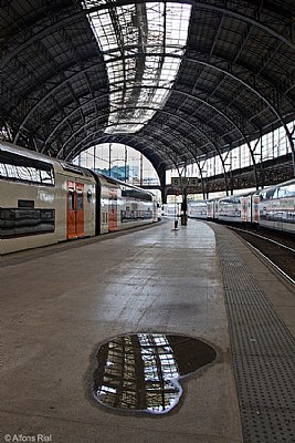 Charco en la estacio&#769;n - Puddle at the station