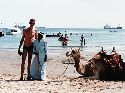 Camel ride in Aqaba.