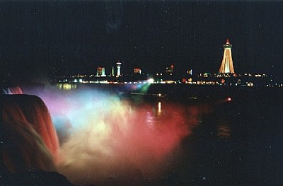 Niagara at night
