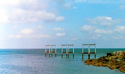 pier into lake