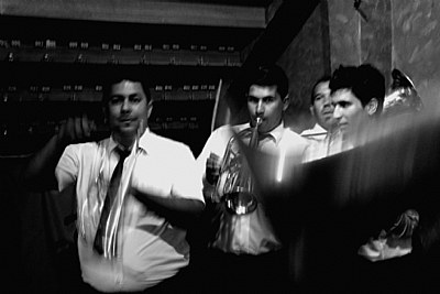 The trumpet players...