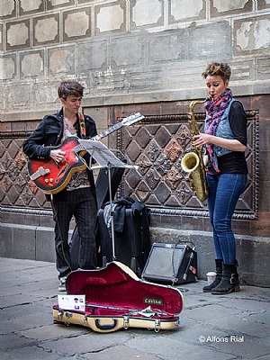 Guitarra y saxo - Guitar and saxophone