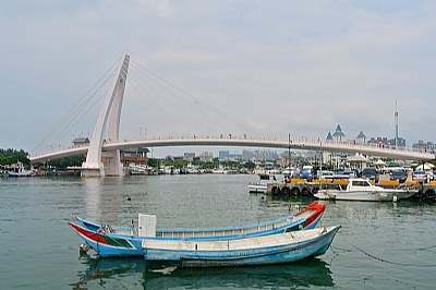 Two lovers & Lovers Bridge