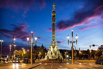 Ocaso en Colo&#769;n II - Sunset in Colón square II