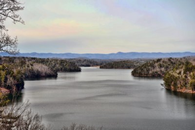 Looking out over the lake