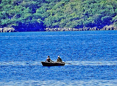 Fishermen on Blue