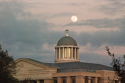Moon over Courthouse