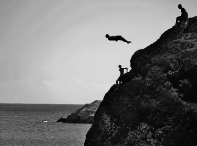 Cliff diving