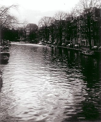 A canal view of Amsterdam