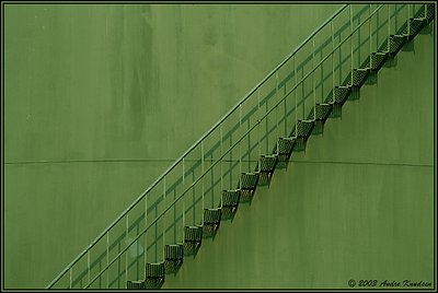 Green stairway