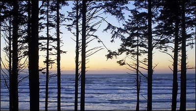 dusk at third beach