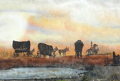 Wagon Train Mural