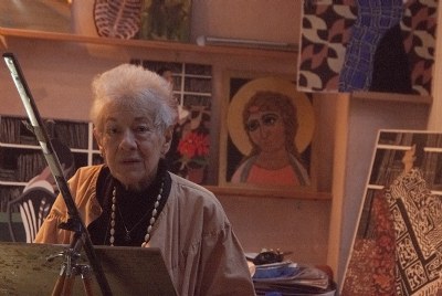 Lillian in her studio, 2015