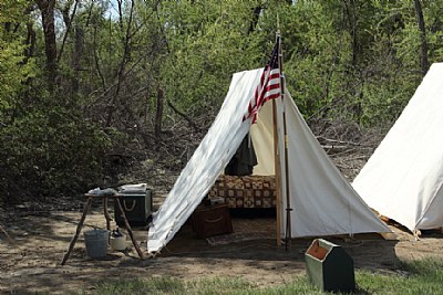 "Union Solider Tent"