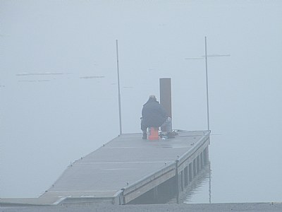 Fishing in the fog