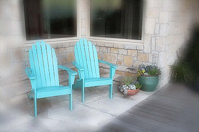 Blue Andirondak Chairs